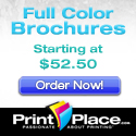 Full Color Brochures from PrintPlace.com starting at $52.50
