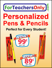 Order Personalized Pens, Pencils and other products. Orders ship for only $1.99
